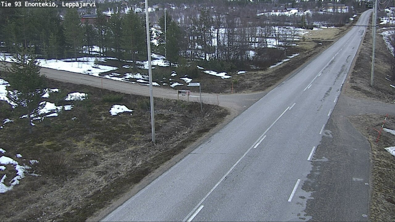 Weather Camera Image Road 93 Enontekiö, Leppäjärvi, Enontekiö, Lappi