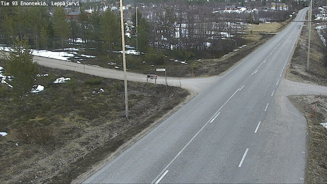 Weather Camera Image Road 93 Enontekiö, Leppäjärvi, Enontekiö, Lappi
