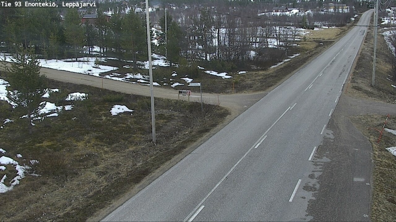 Weather Camera Image Road 93 Enontekiö, Leppäjärvi, Enontekiö, Lappi