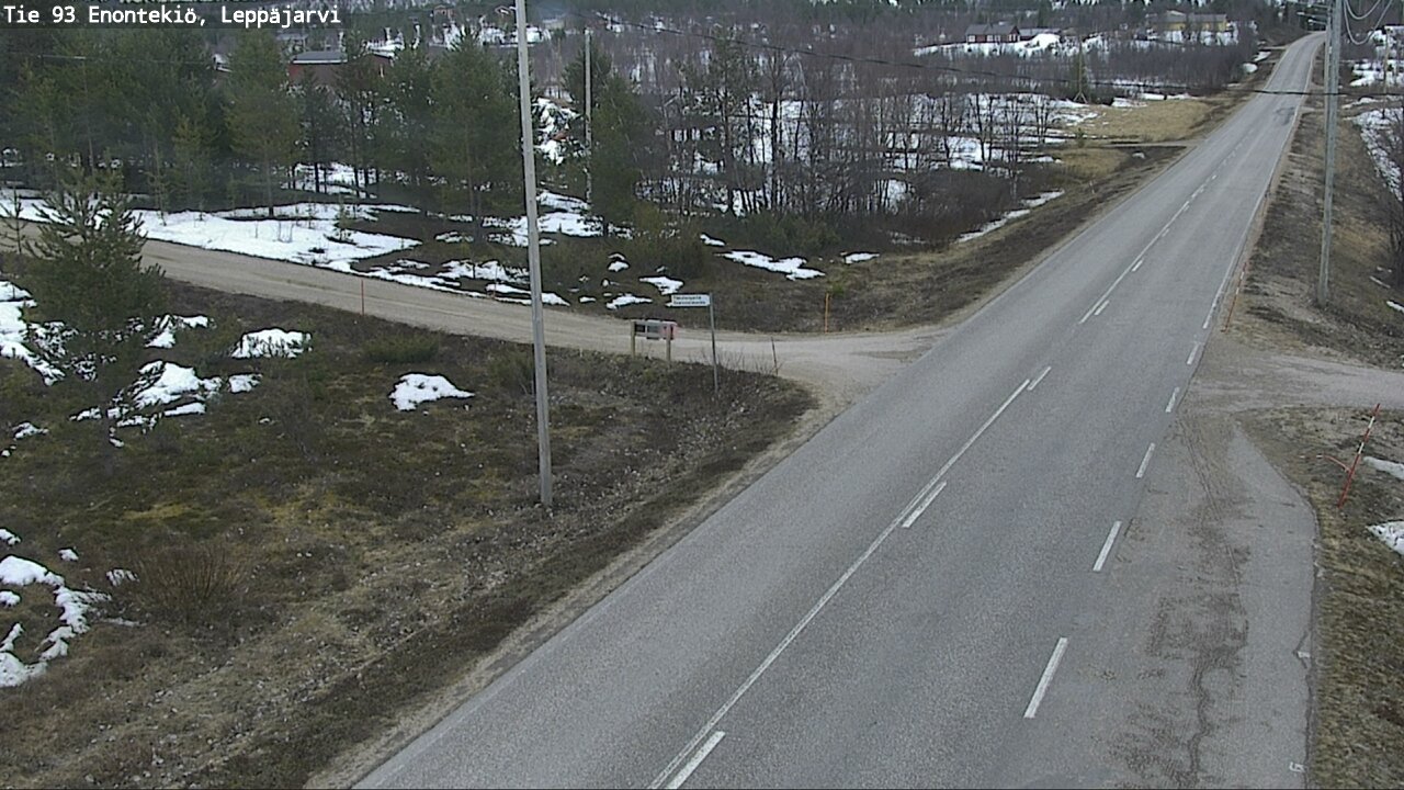 Weather Camera Image Road 93 Enontekiö, Leppäjärvi, Enontekiö, Lappi