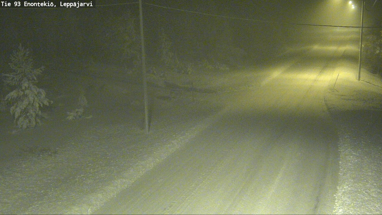 Weather Camera Image Väg 93 Enontekis, Leppäjärvi, Enontekiö, Lappi