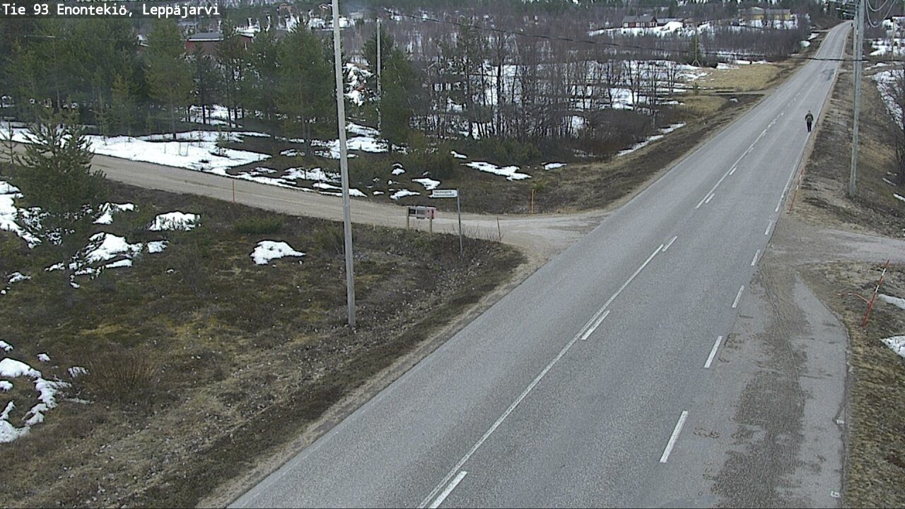 Weather Camera Image Road 93 Enontekiö, Leppäjärvi, Enontekiö, Lappi
