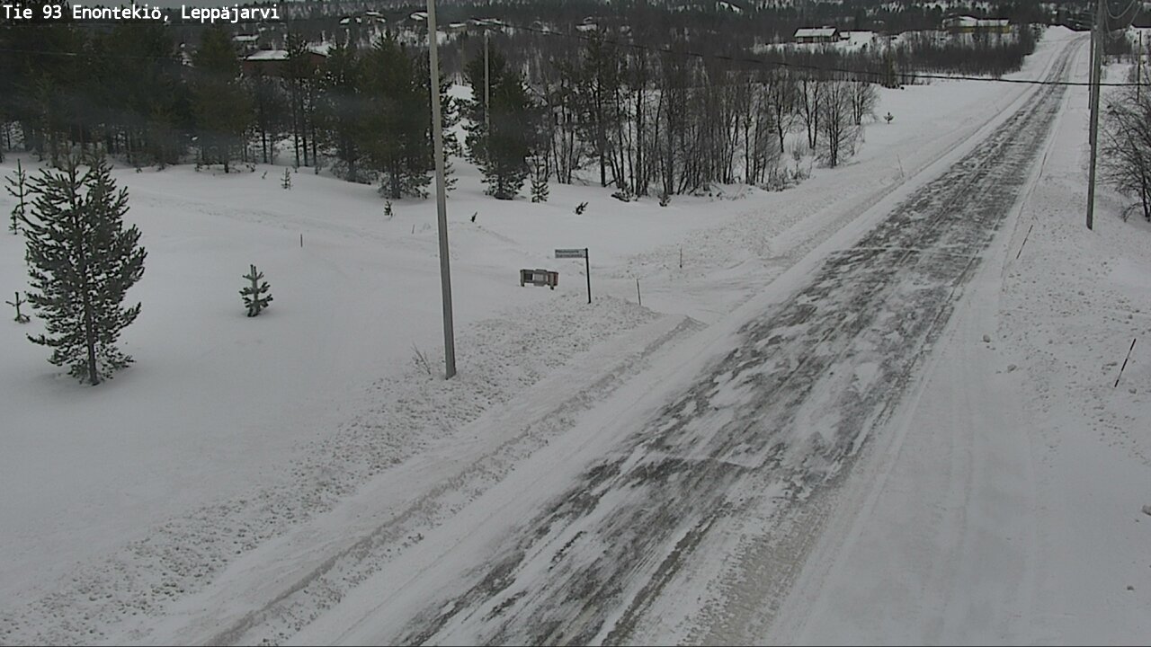 Weather Camera Image Road 93 Enontekiö, Leppäjärvi, Enontekiö, Lappi