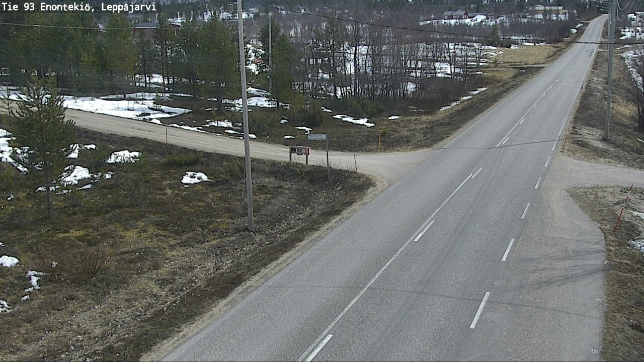 Weather Camera Image Road 93 Enontekiö, Leppäjärvi, Enontekiö, Lappi