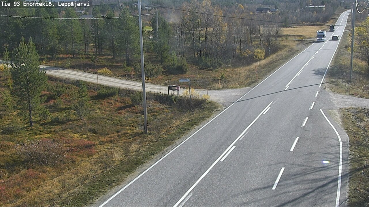 Weather Camera Image Väg 93 Enontekis, Leppäjärvi, Enontekiö, Lappi
