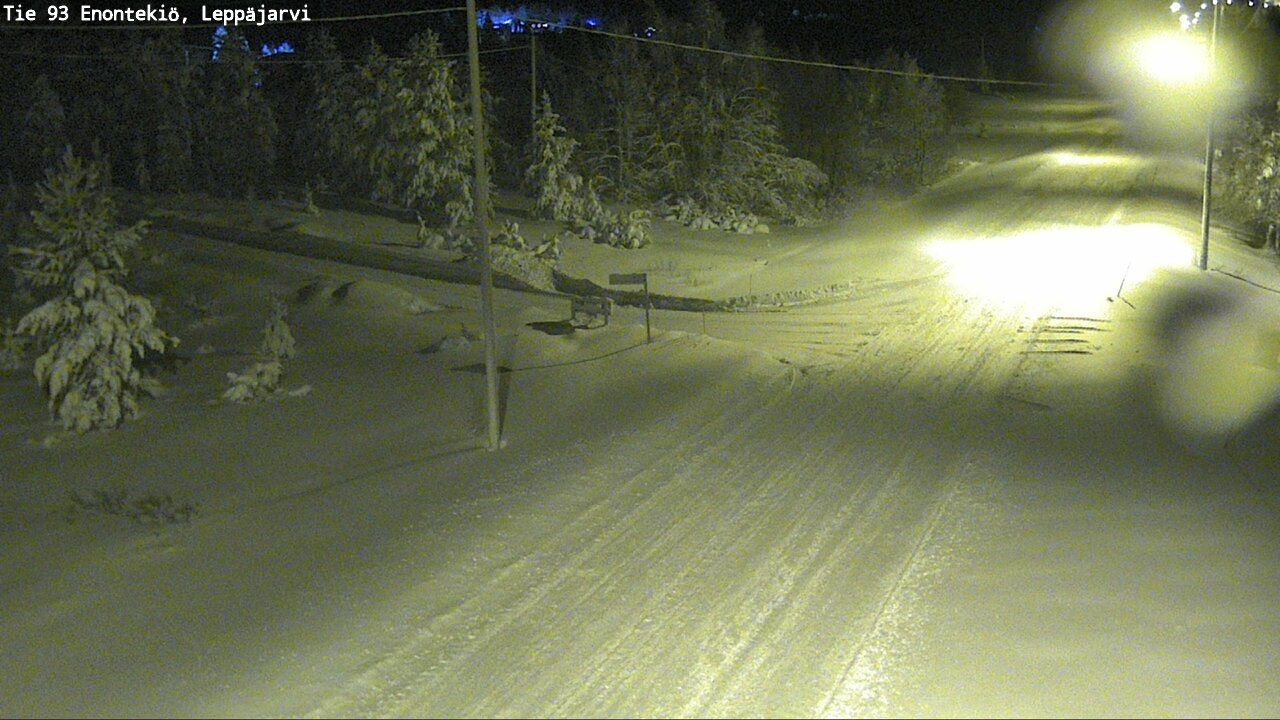 Weather Camera Image Väg 93 Enontekis, Leppäjärvi, Enontekiö, Lappi