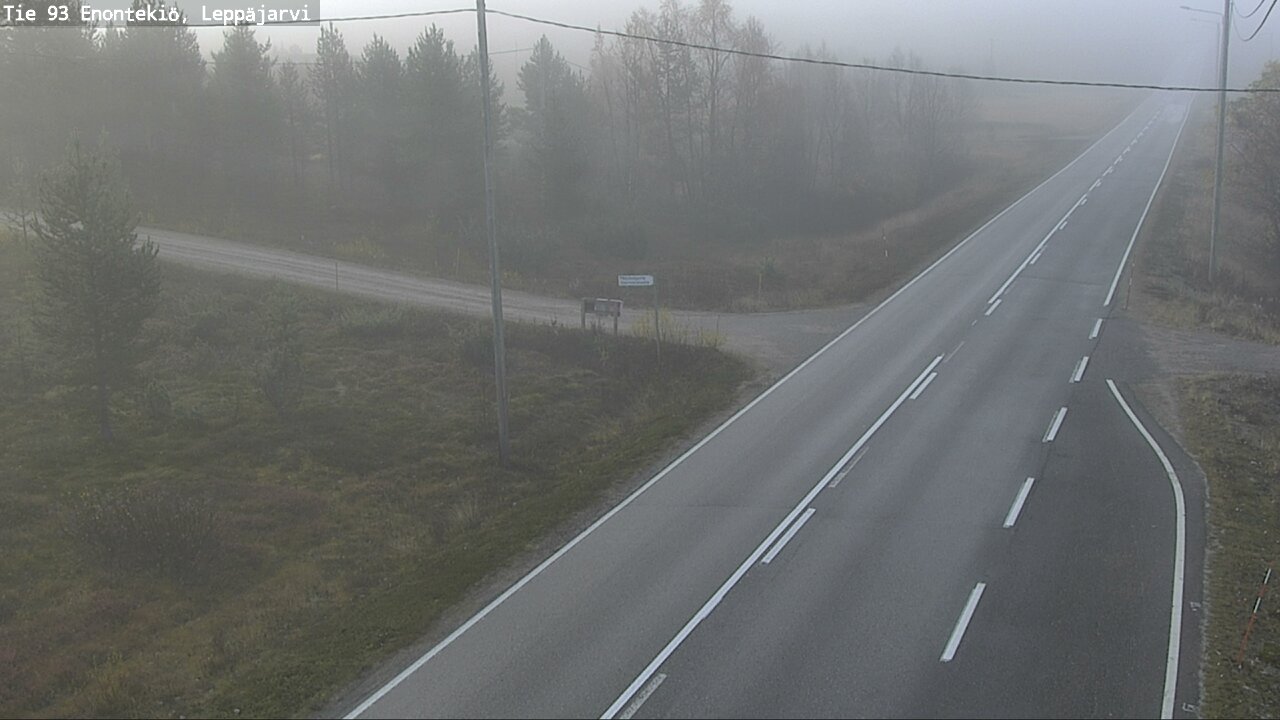 Weather Camera Image Road 93 Enontekiö, Leppäjärvi, Enontekiö, Lappi