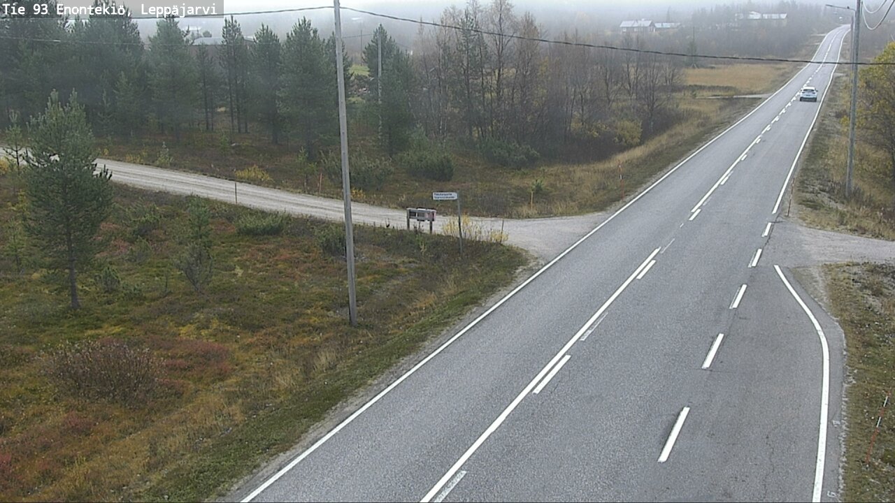 Weather Camera Image Väg 93 Enontekis, Leppäjärvi, Enontekiö, Lappi
