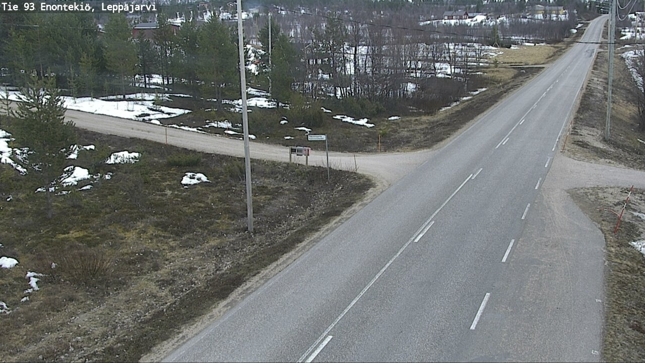 Weather Camera Image Road 93 Enontekiö, Leppäjärvi, Enontekiö, Lappi