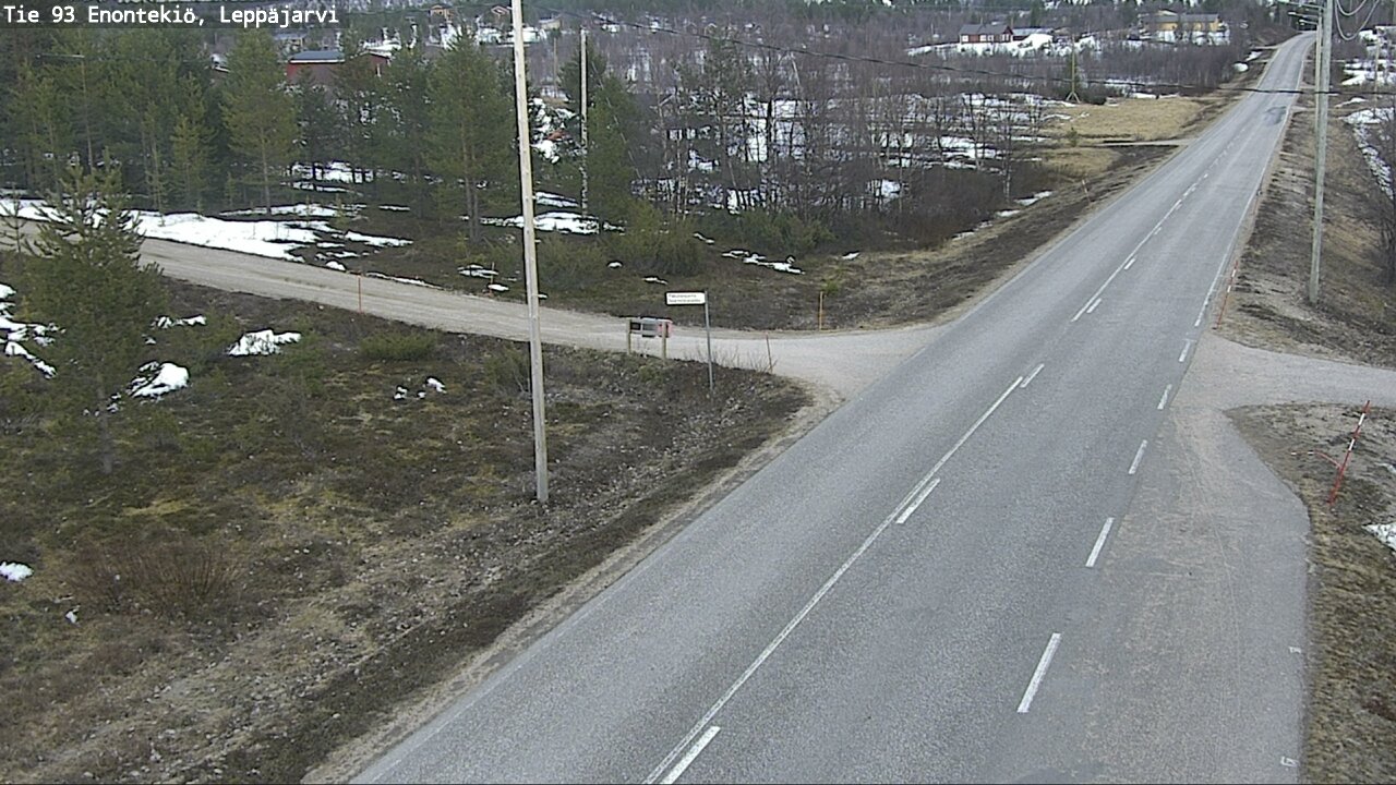 Weather Camera Image Road 93 Enontekiö, Leppäjärvi, Enontekiö, Lappi