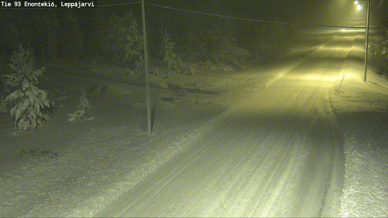 Weather Camera Image Väg 93 Enontekis, Leppäjärvi, Enontekiö, Lappi