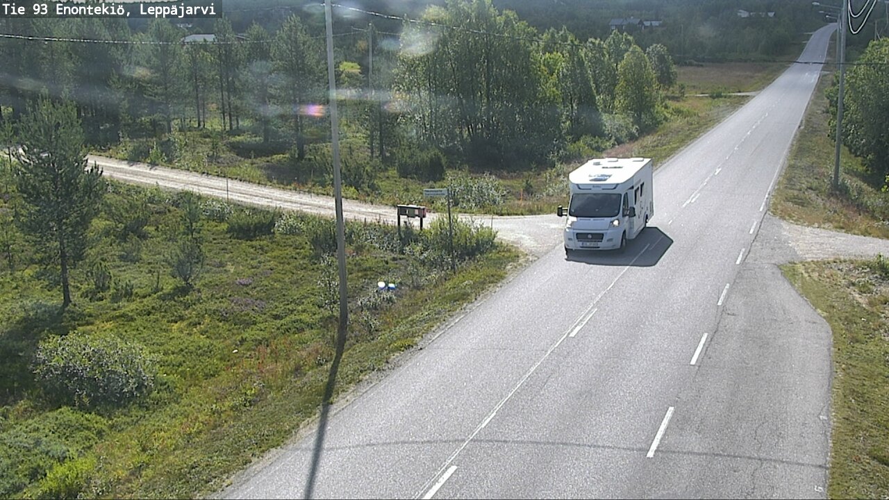 Weather Camera Image Road 93 Enontekiö, Leppäjärvi, Enontekiö, Lappi