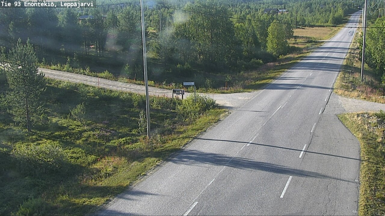 Weather Camera Image Road 93 Enontekiö, Leppäjärvi, Enontekiö, Lappi