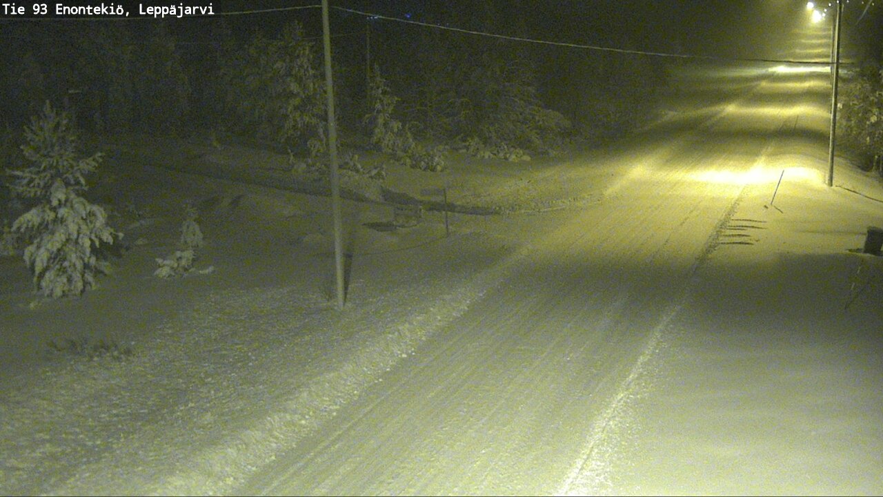 Weather Camera Image Väg 93 Enontekis, Leppäjärvi, Enontekiö, Lappi