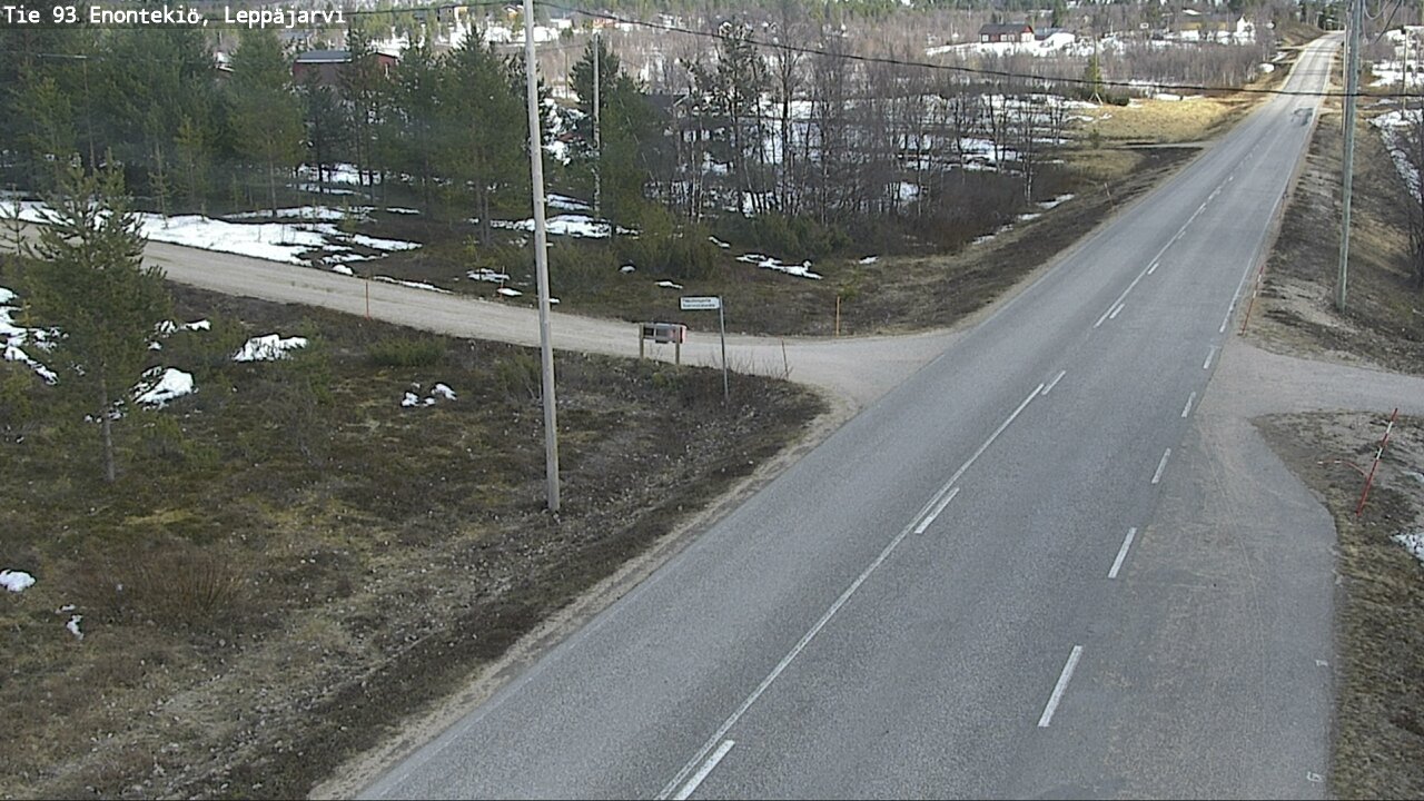 Weather Camera Image Road 93 Enontekiö, Leppäjärvi, Enontekiö, Lappi
