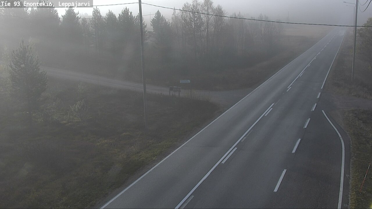 Weather Camera Image Road 93 Enontekiö, Leppäjärvi, Enontekiö, Lappi