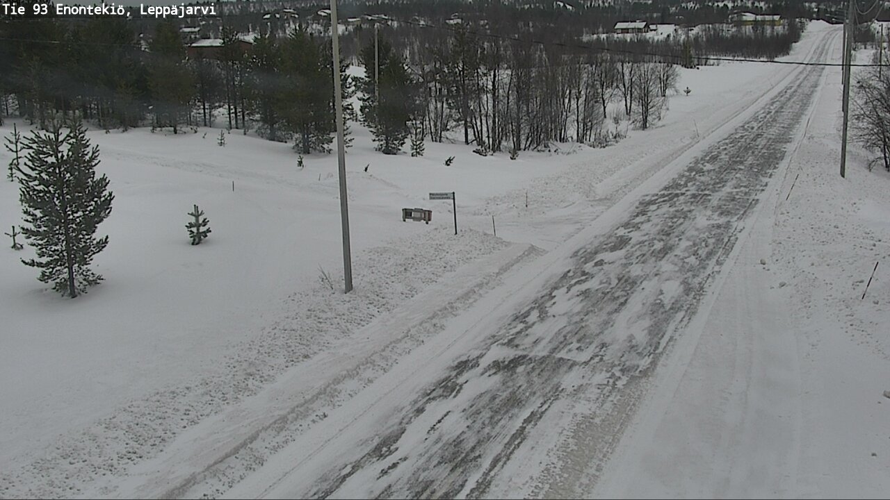 Weather Camera Image Road 93 Enontekiö, Leppäjärvi, Enontekiö, Lappi