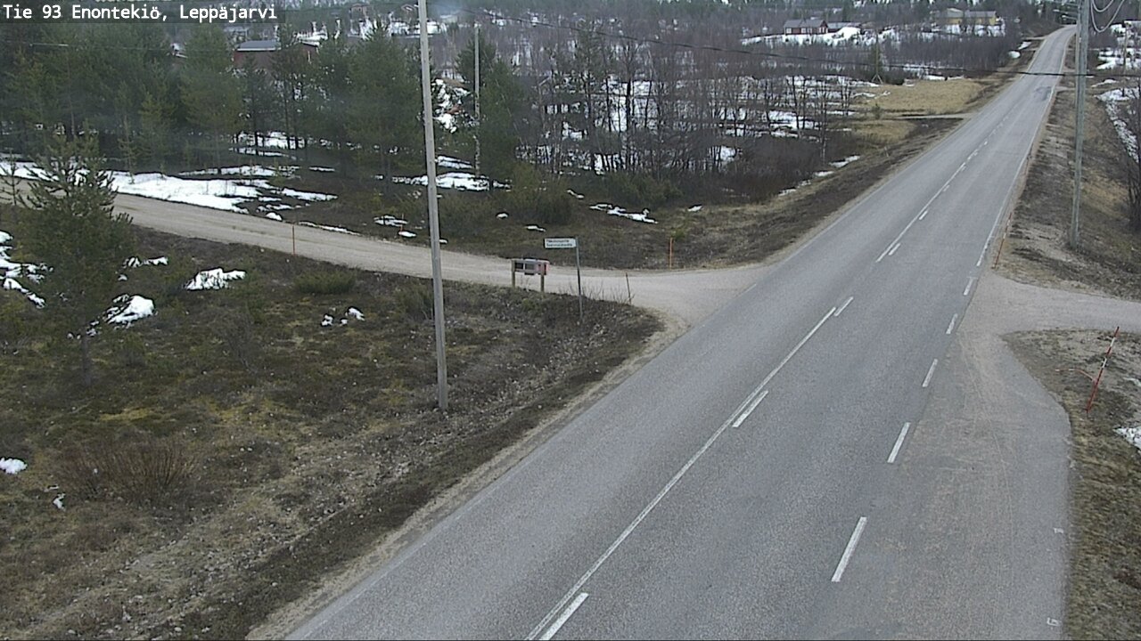 Weather Camera Image Road 93 Enontekiö, Leppäjärvi, Enontekiö, Lappi