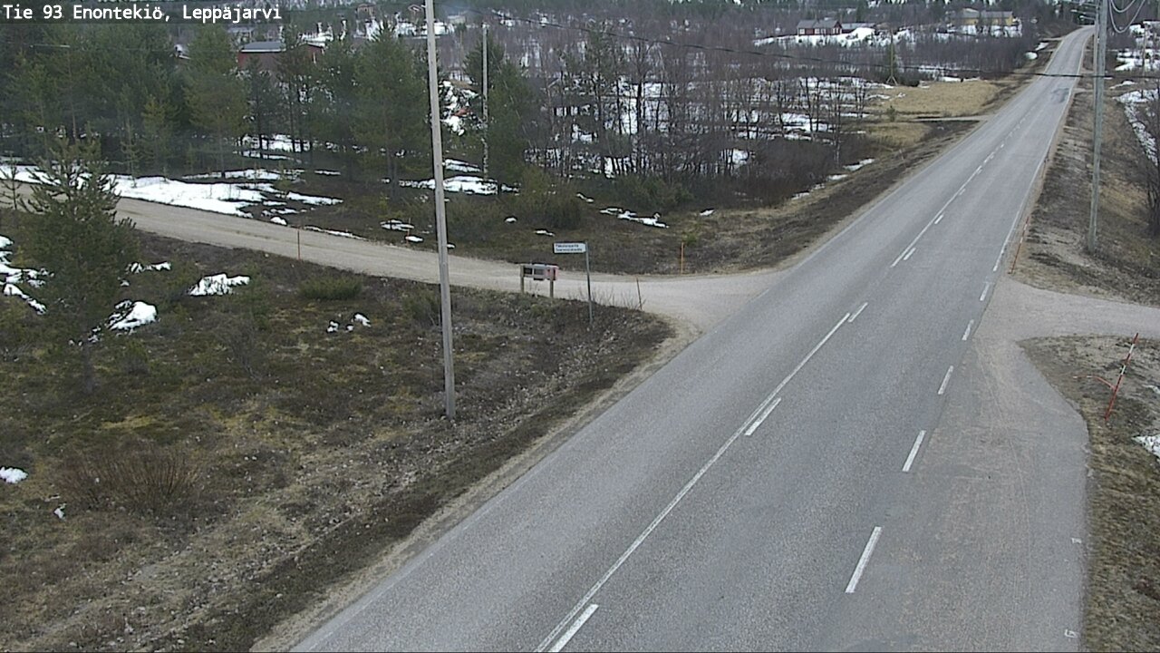 Weather Camera Image Road 93 Enontekiö, Leppäjärvi, Enontekiö, Lappi