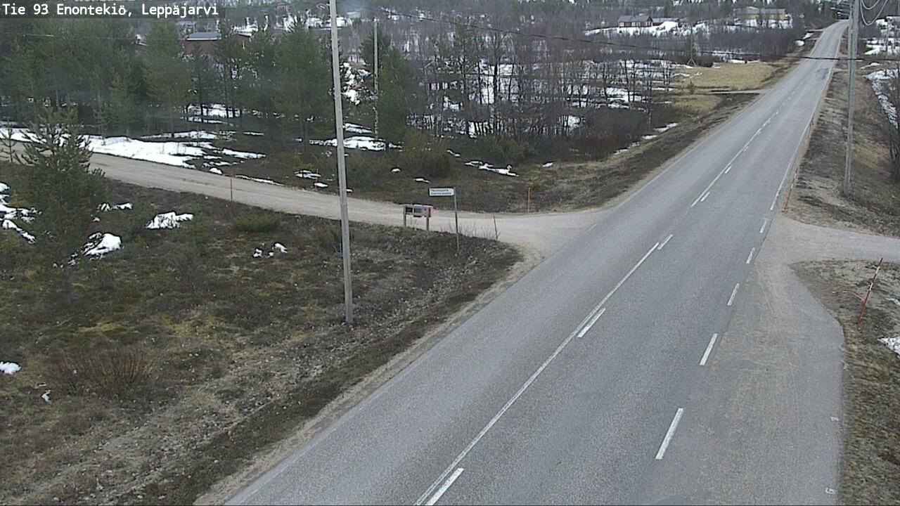 Weather Camera Image Road 93 Enontekiö, Leppäjärvi, Enontekiö, Lappi