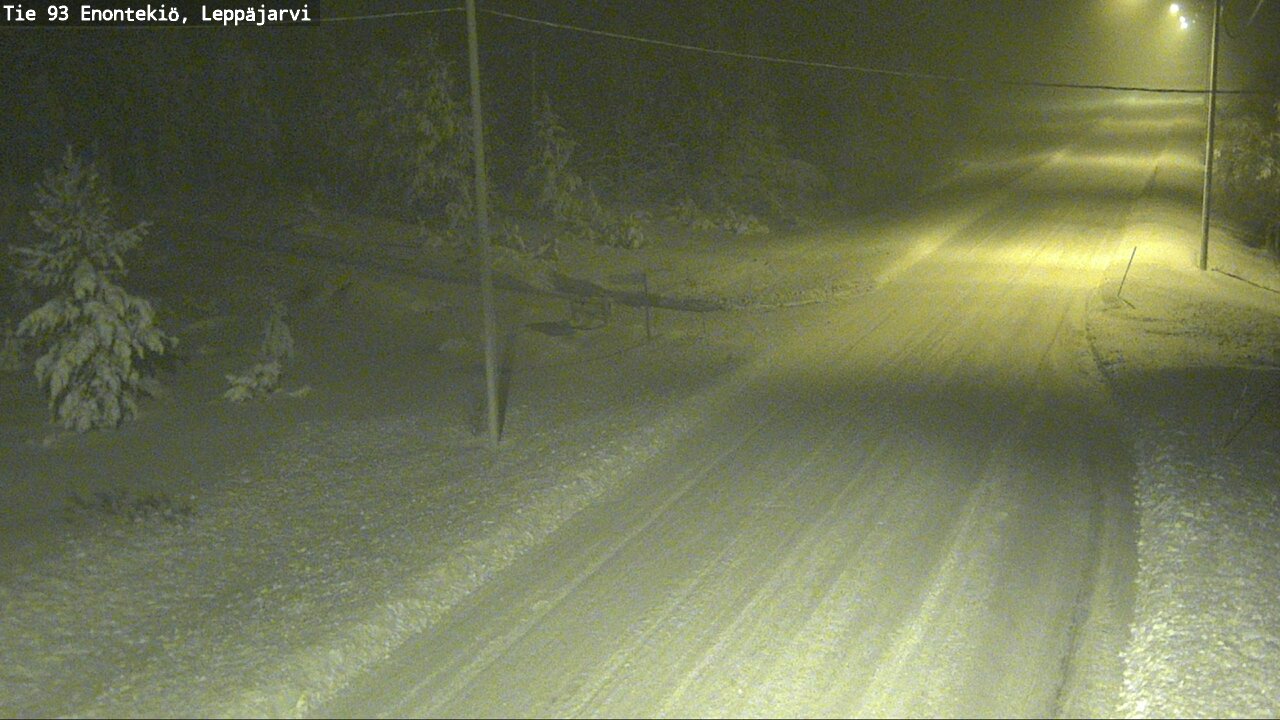 Weather Camera Image Väg 93 Enontekis, Leppäjärvi, Enontekiö, Lappi