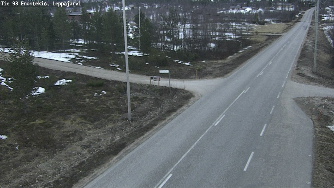 Weather Camera Image Road 93 Enontekiö, Leppäjärvi, Enontekiö, Lappi