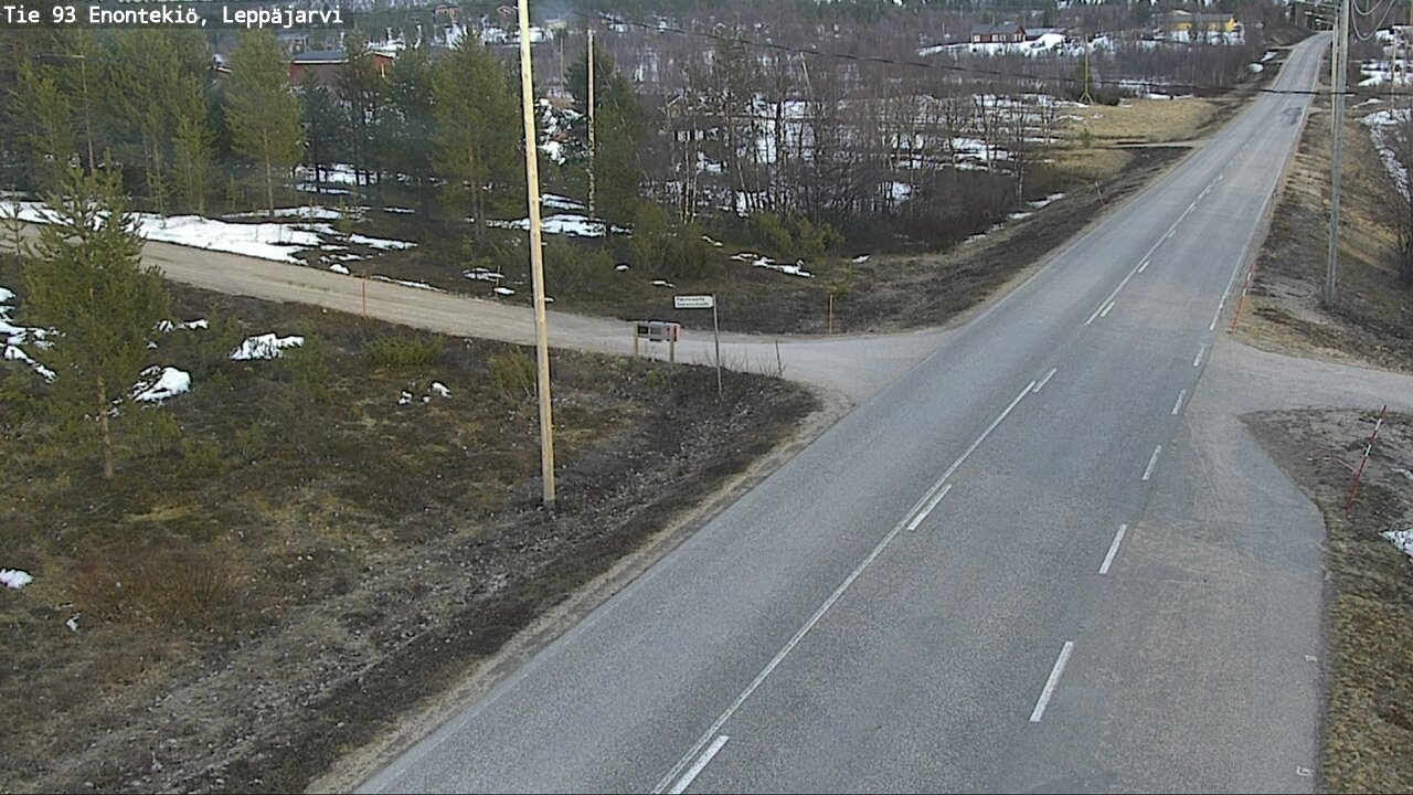 Weather Camera Image Road 93 Enontekiö, Leppäjärvi, Enontekiö, Lappi