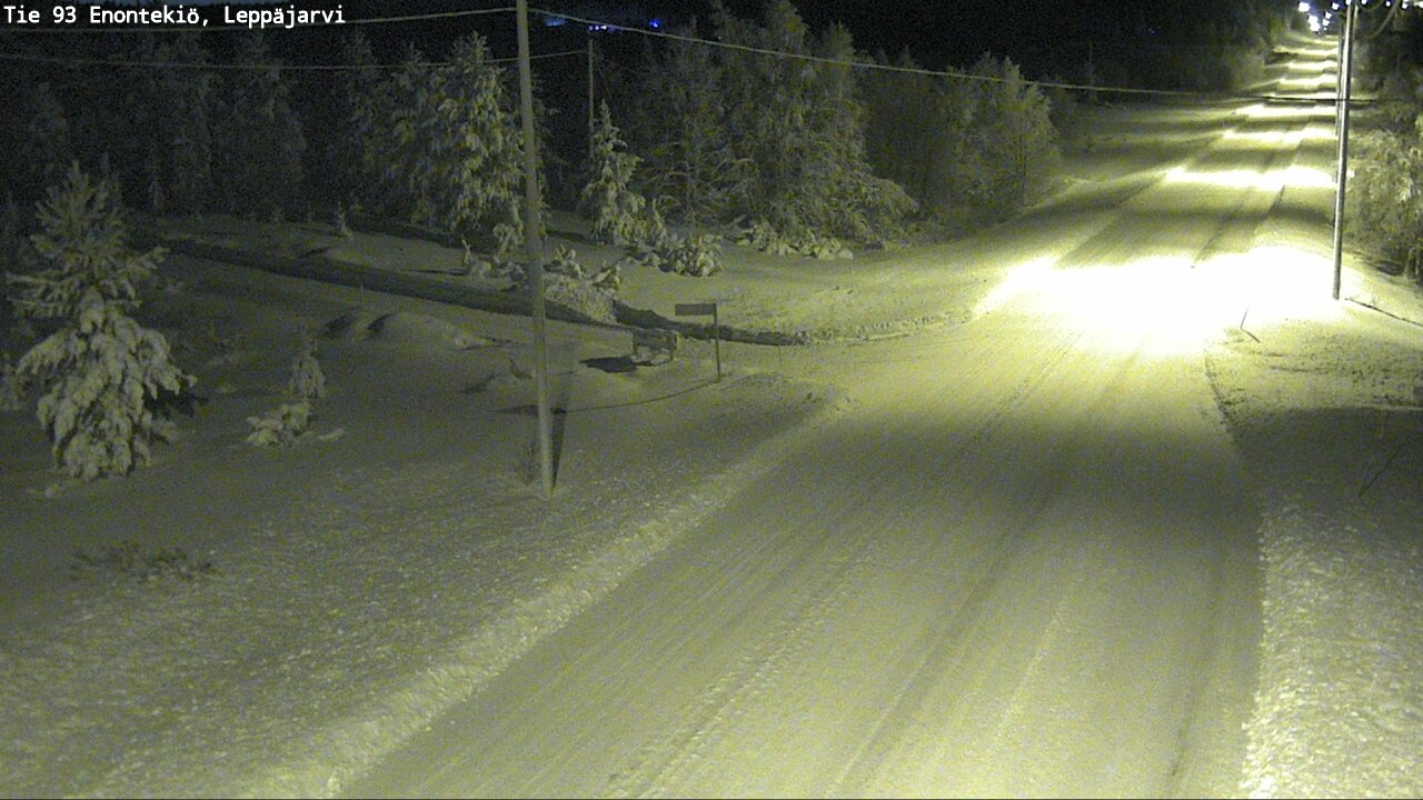 Weather Camera Image Väg 93 Enontekis, Leppäjärvi, Enontekiö, Lappi