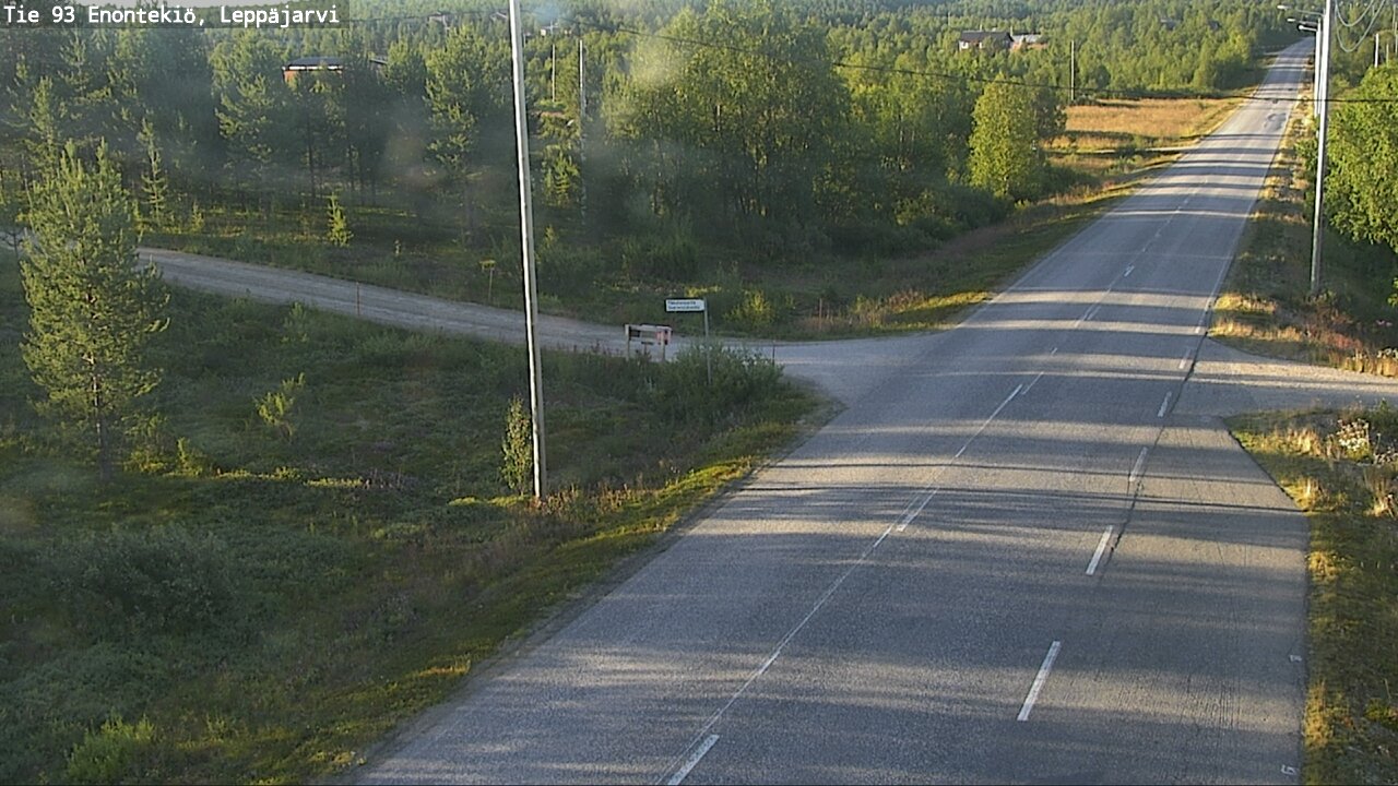 Weather Camera Image Road 93 Enontekiö, Leppäjärvi, Enontekiö, Lappi