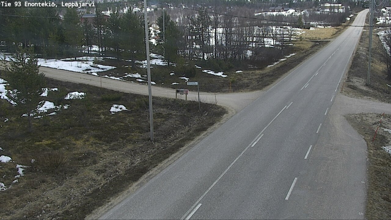 Weather Camera Image Road 93 Enontekiö, Leppäjärvi, Enontekiö, Lappi