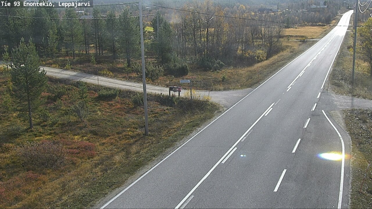 Weather Camera Image Väg 93 Enontekis, Leppäjärvi, Enontekiö, Lappi