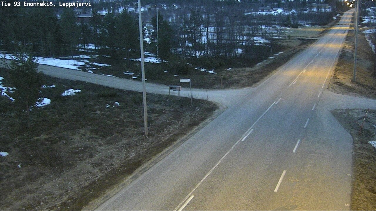 Weather Camera Image Road 93 Enontekiö, Leppäjärvi, Enontekiö, Lappi