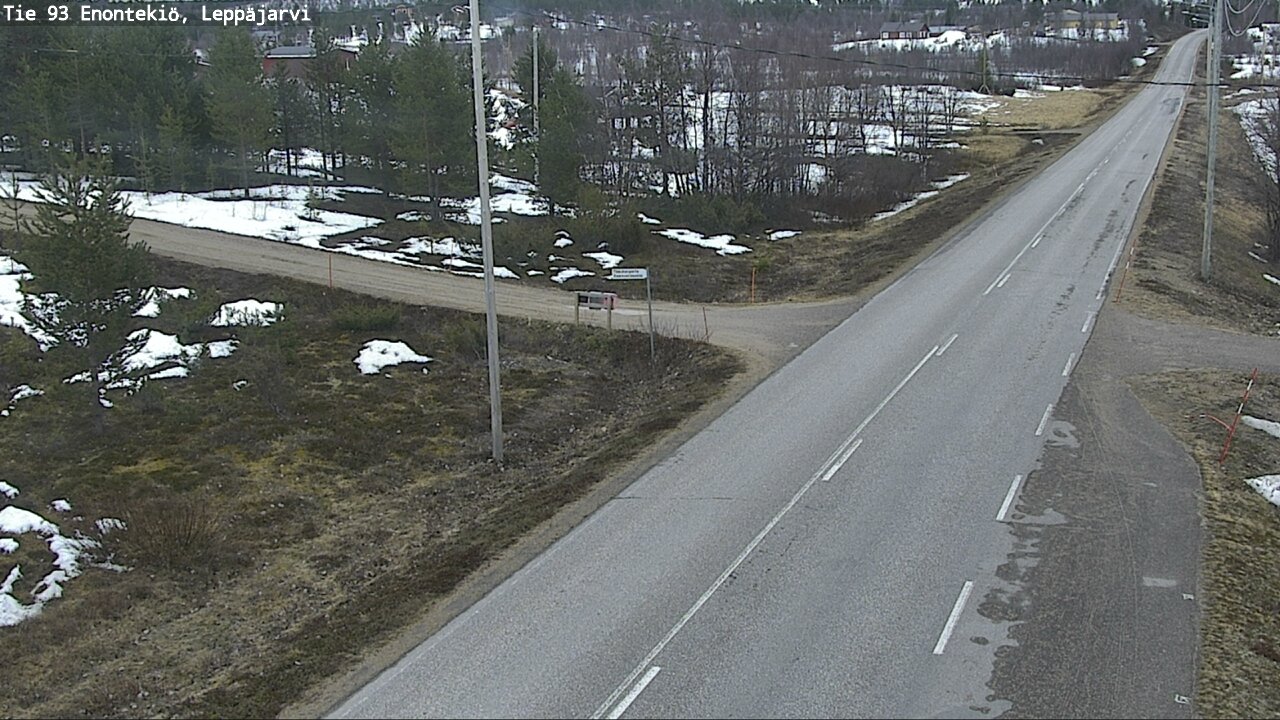 Weather Camera Image Road 93 Enontekiö, Leppäjärvi, Enontekiö, Lappi