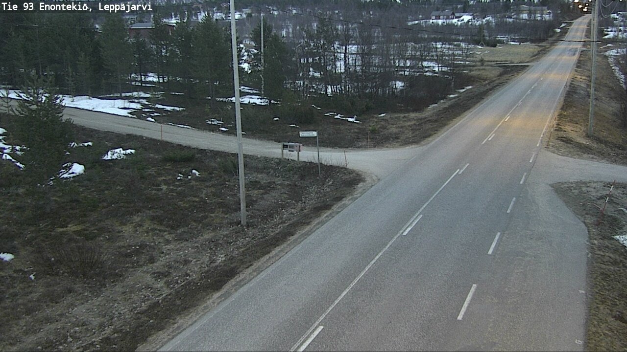 Weather Camera Image Road 93 Enontekiö, Leppäjärvi, Enontekiö, Lappi