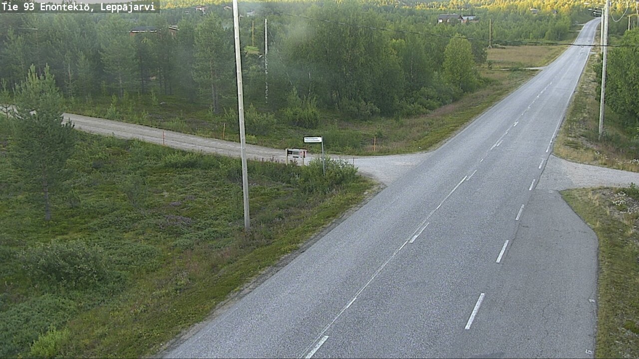 Weather Camera Image Road 93 Enontekiö, Leppäjärvi, Enontekiö, Lappi