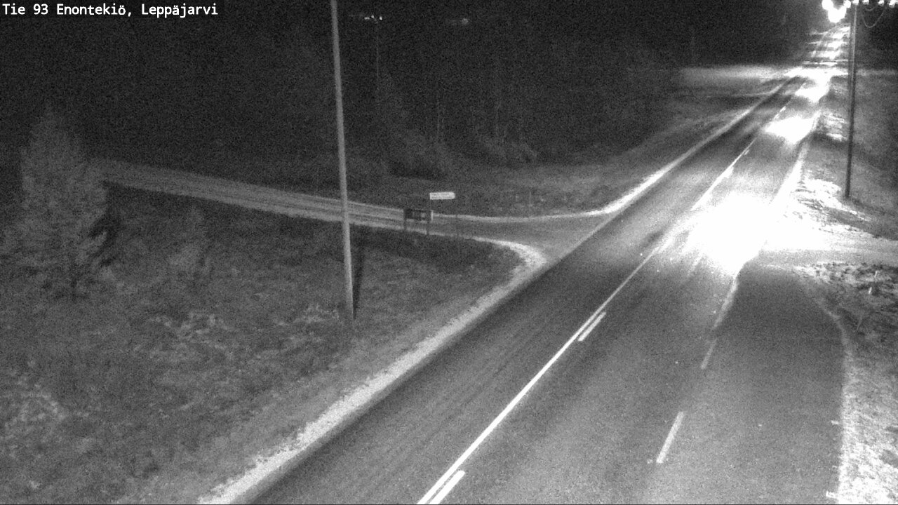 Weather Camera Image Väg 93 Enontekis, Leppäjärvi, Enontekiö, Lappi