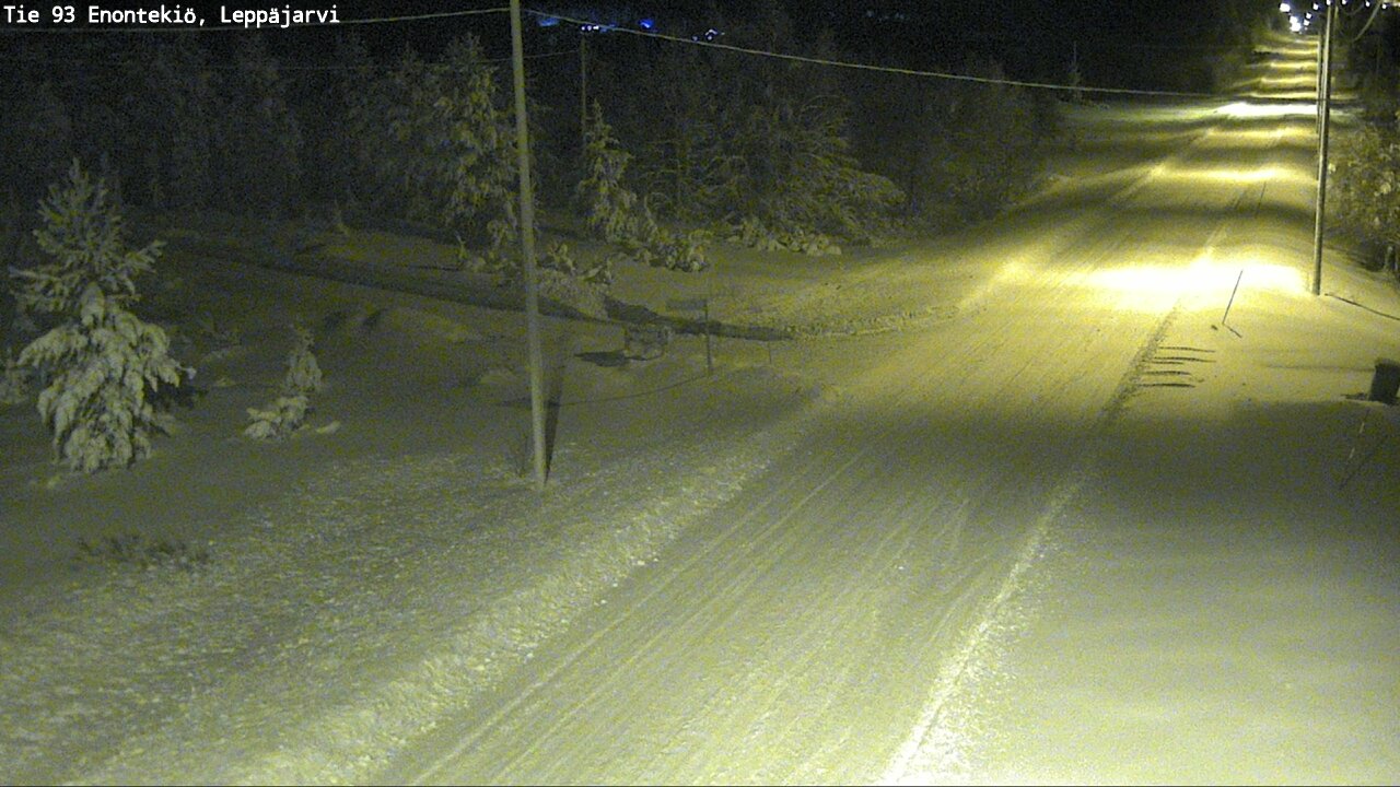 Weather Camera Image Väg 93 Enontekis, Leppäjärvi, Enontekiö, Lappi