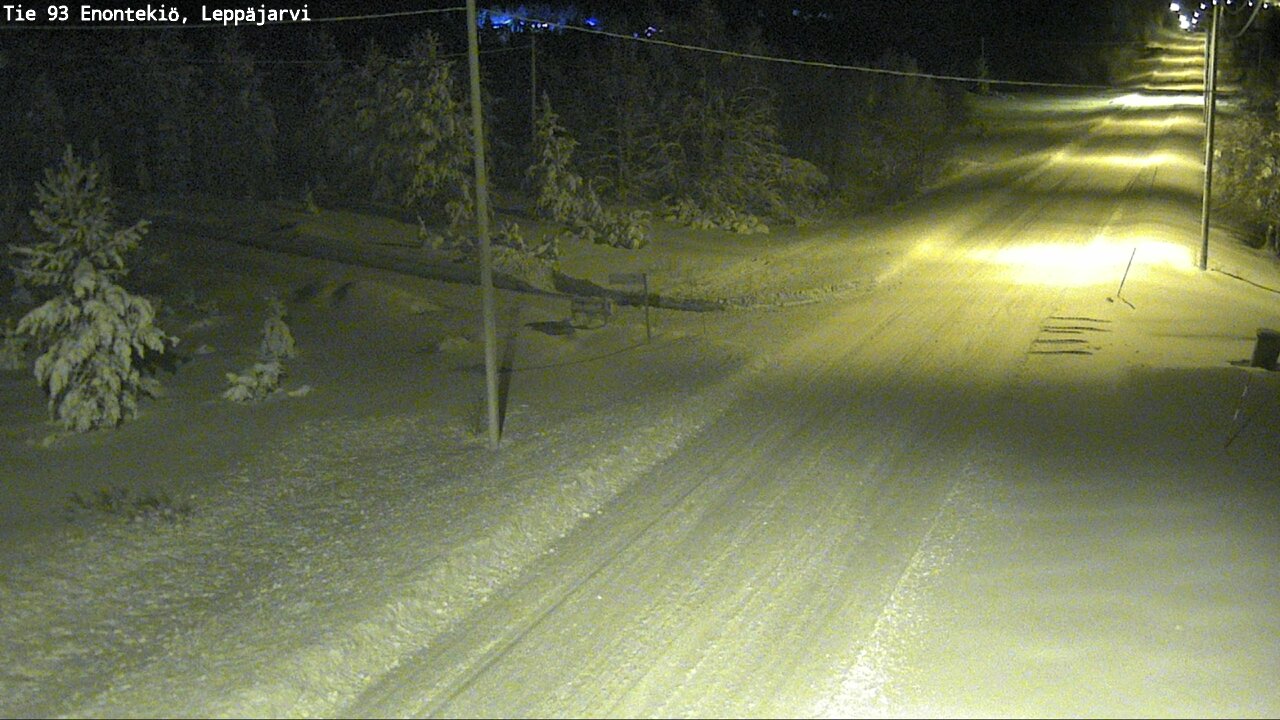Weather Camera Image Väg 93 Enontekis, Leppäjärvi, Enontekiö, Lappi