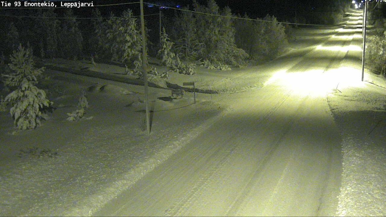 Weather Camera Image Väg 93 Enontekis, Leppäjärvi, Enontekiö, Lappi