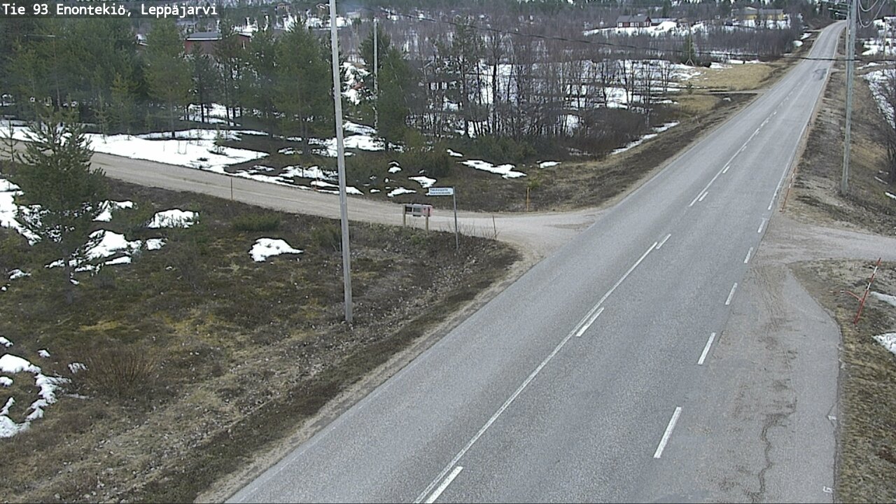 Weather Camera Image Road 93 Enontekiö, Leppäjärvi, Enontekiö, Lappi