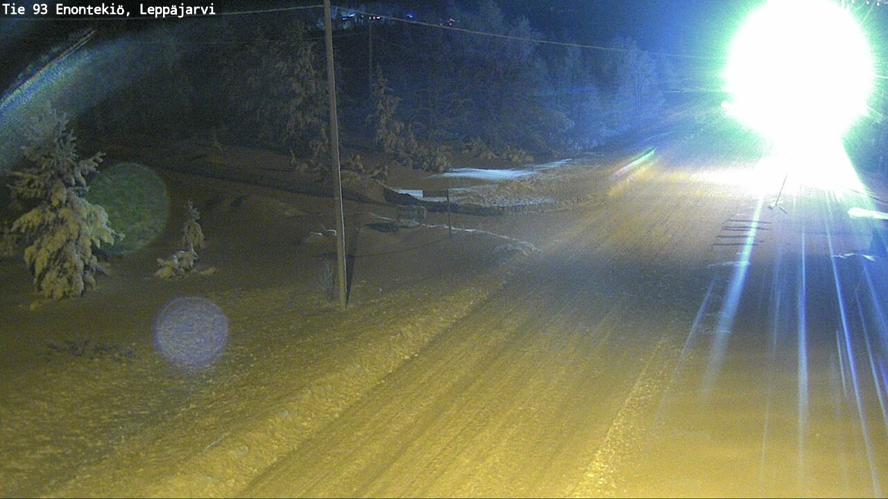 Weather Camera Image Väg 93 Enontekis, Leppäjärvi, Enontekiö, Lappi