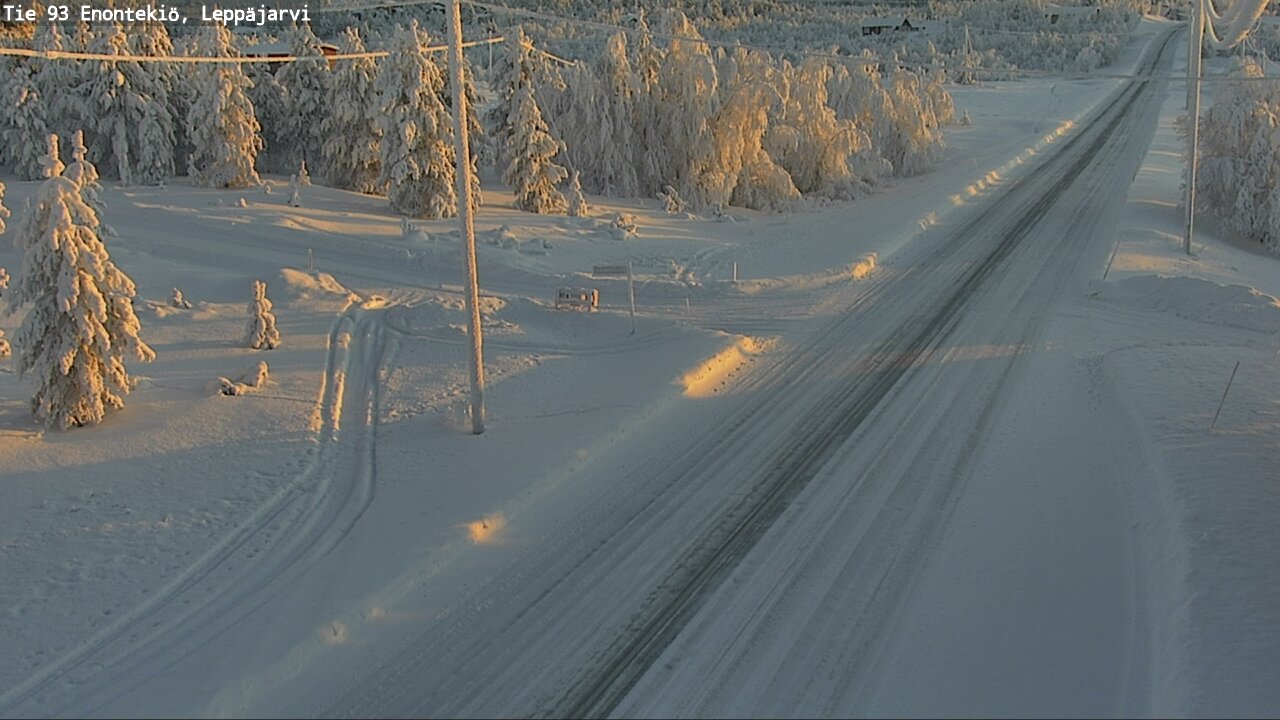 Kelikamerat Kuva Tie 93 Enontekiö, Leppäjärvi, Enontekiö, Lappi