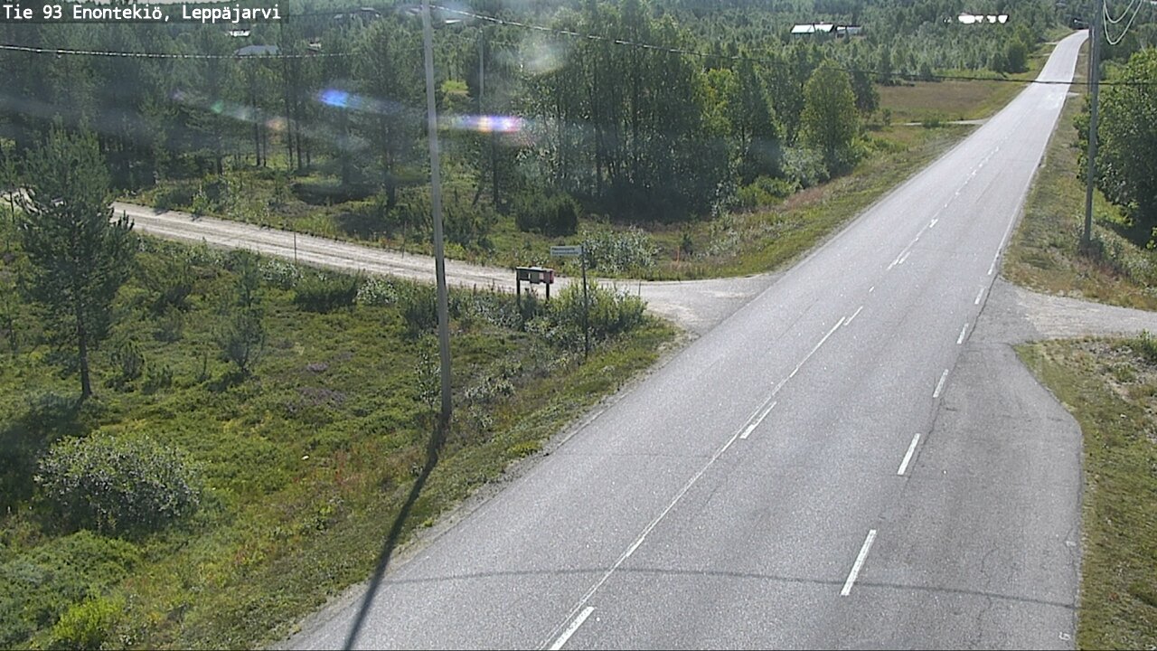Weather Camera Image Road 93 Enontekiö, Leppäjärvi, Enontekiö, Lappi