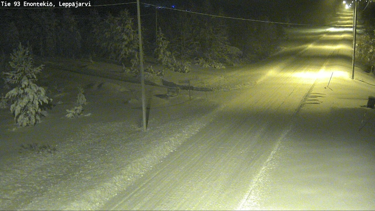 Weather Camera Image Väg 93 Enontekis, Leppäjärvi, Enontekiö, Lappi