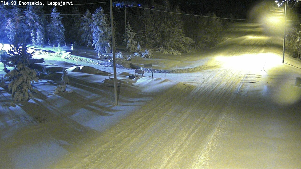 Weather Camera Image Väg 93 Enontekis, Leppäjärvi, Enontekiö, Lappi