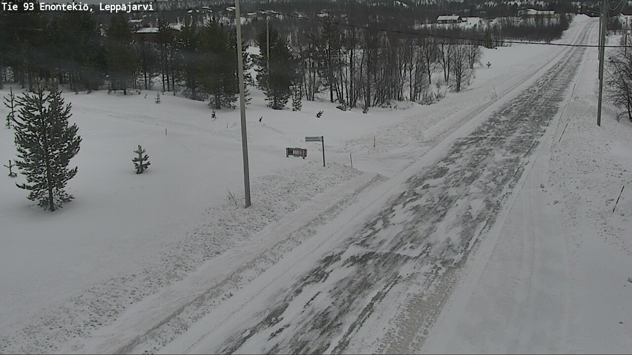 Weather Camera Image Road 93 Enontekiö, Leppäjärvi, Enontekiö, Lappi