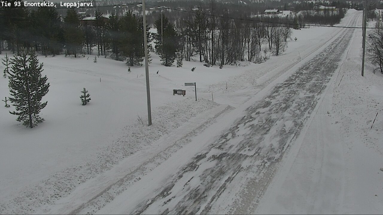 Weather Camera Image Road 93 Enontekiö, Leppäjärvi, Enontekiö, Lappi