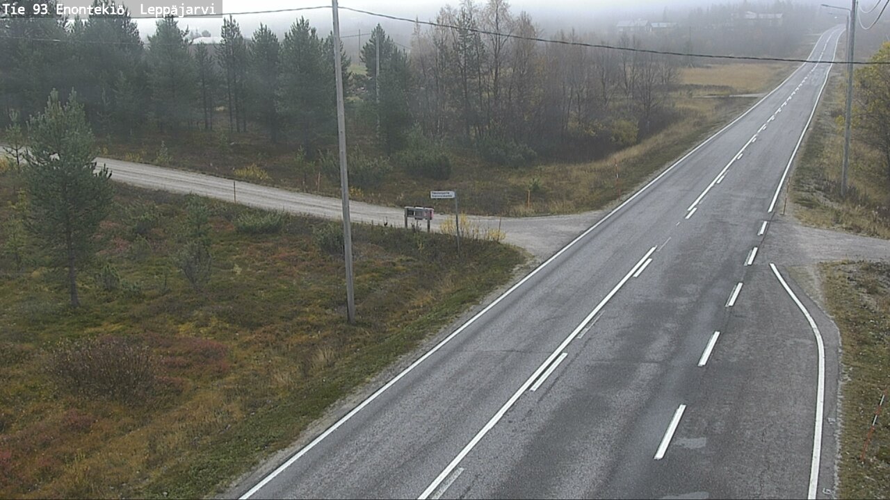 Weather Camera Image Väg 93 Enontekis, Leppäjärvi, Enontekiö, Lappi