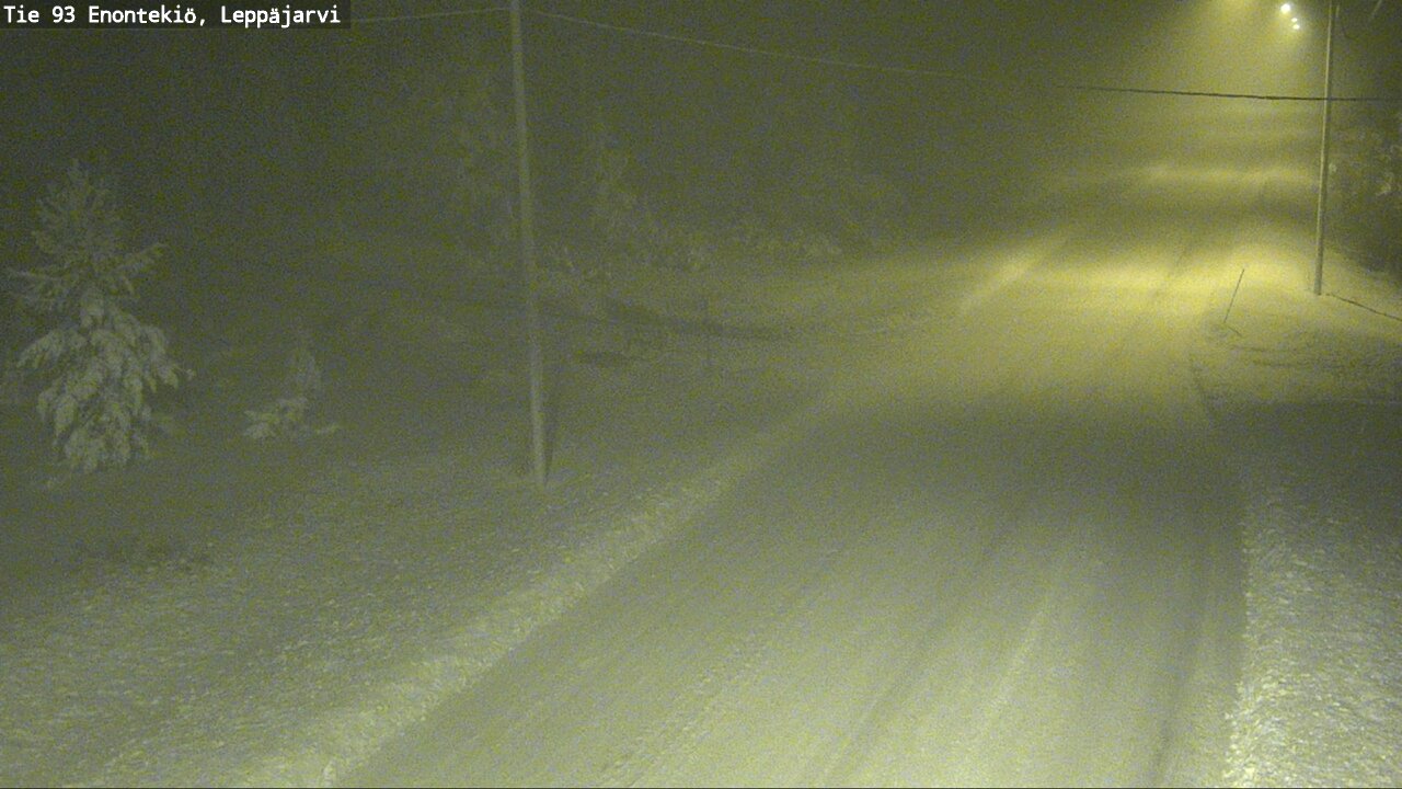 Weather Camera Image Väg 93 Enontekis, Leppäjärvi, Enontekiö, Lappi