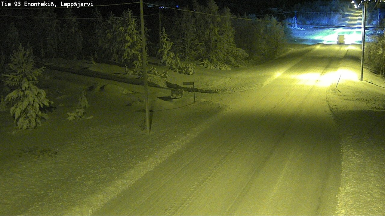 Weather Camera Image Väg 93 Enontekis, Leppäjärvi, Enontekiö, Lappi